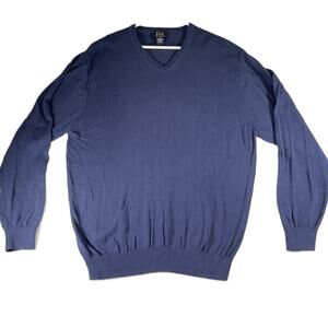 Jos. A. Bank V Neck Sweater Men XL 100 Pima Cotton Signature Collection Pullover